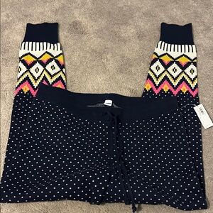 Old Navy Navy and Gray Knit lounge pants